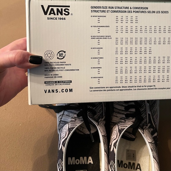 Vans (MOMA) Edvard Munch VN0A4BV41UB Ltd Edition Canvas Sneaker Mens 13 NIB - Picture 7 of 8